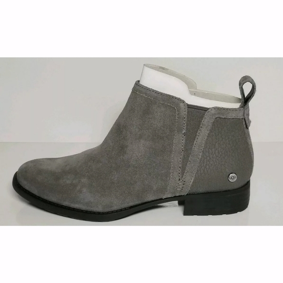 UGG Grey Suede Ankle Boots - Size 7.5 - Picture 6 of 8